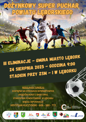 Grafika Dożynkowy Super Puchar Powiatu Lęborskiego w Piłce