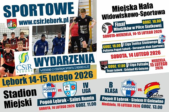 Grafika Sportowy WEEKEND 14-15 luty 2026 r.