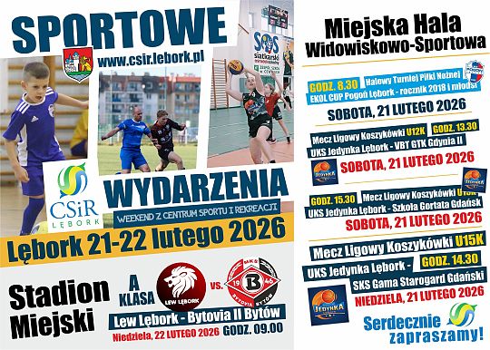 Grafika Sportowy WEEKEND 21 - 22 luty 2026 r.