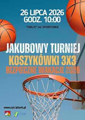 Grafika Jakubowy Turniej Koszykówki 3x3