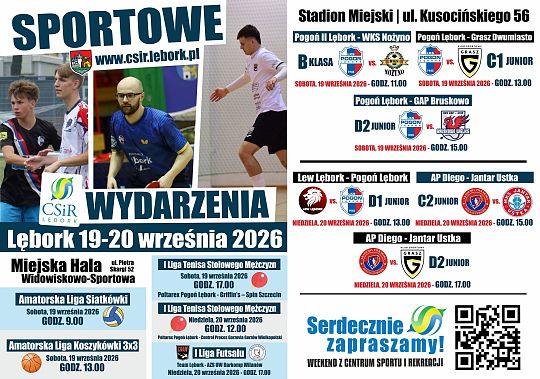 Grafika Sportowy WEEKEND 19 - 20 września